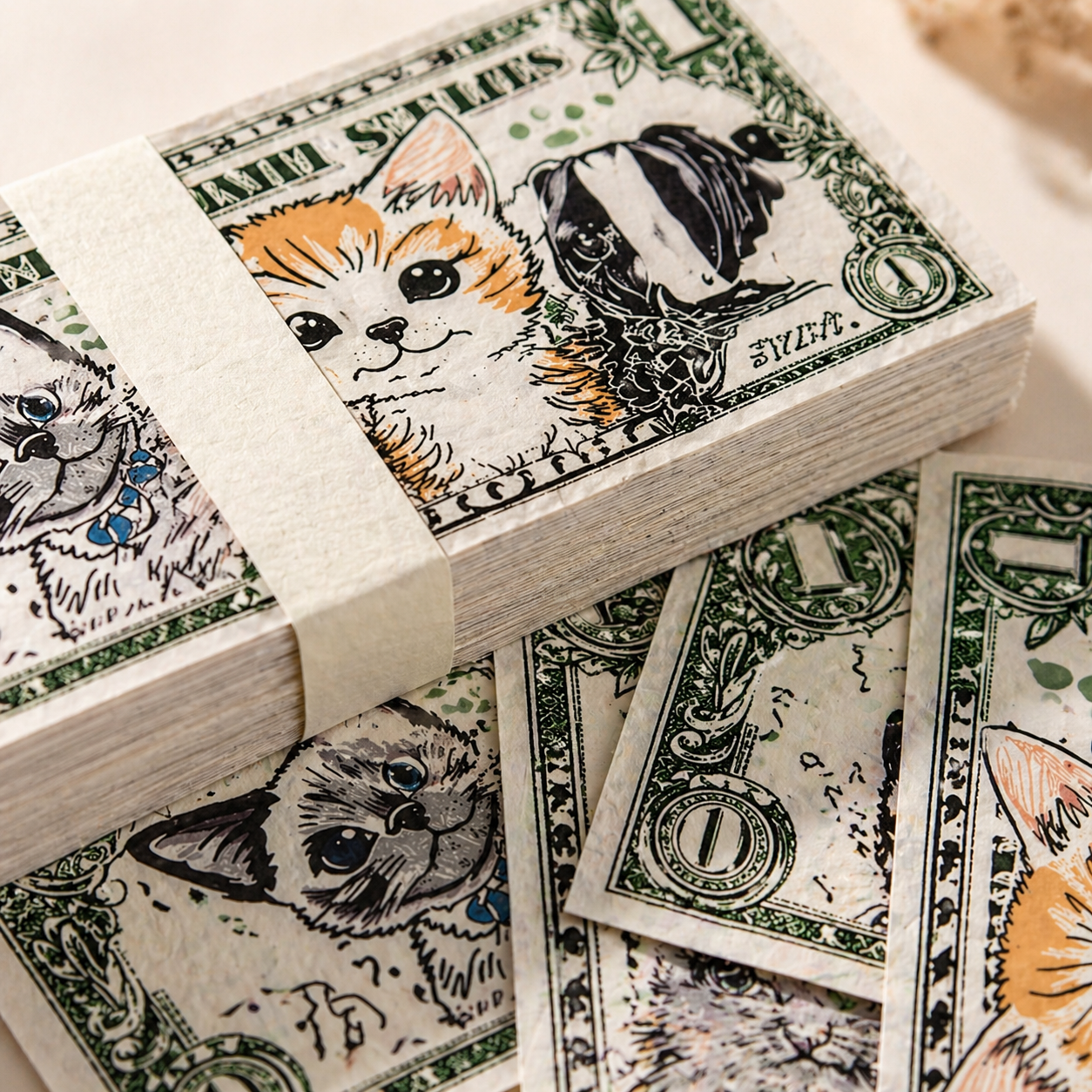 Pet Memorial Joss Paper Set for Dogs and Cats - 20x9cm