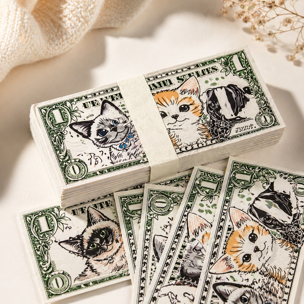 Pet Memorial Joss Paper Set for Dogs and Cats - 20x9cm