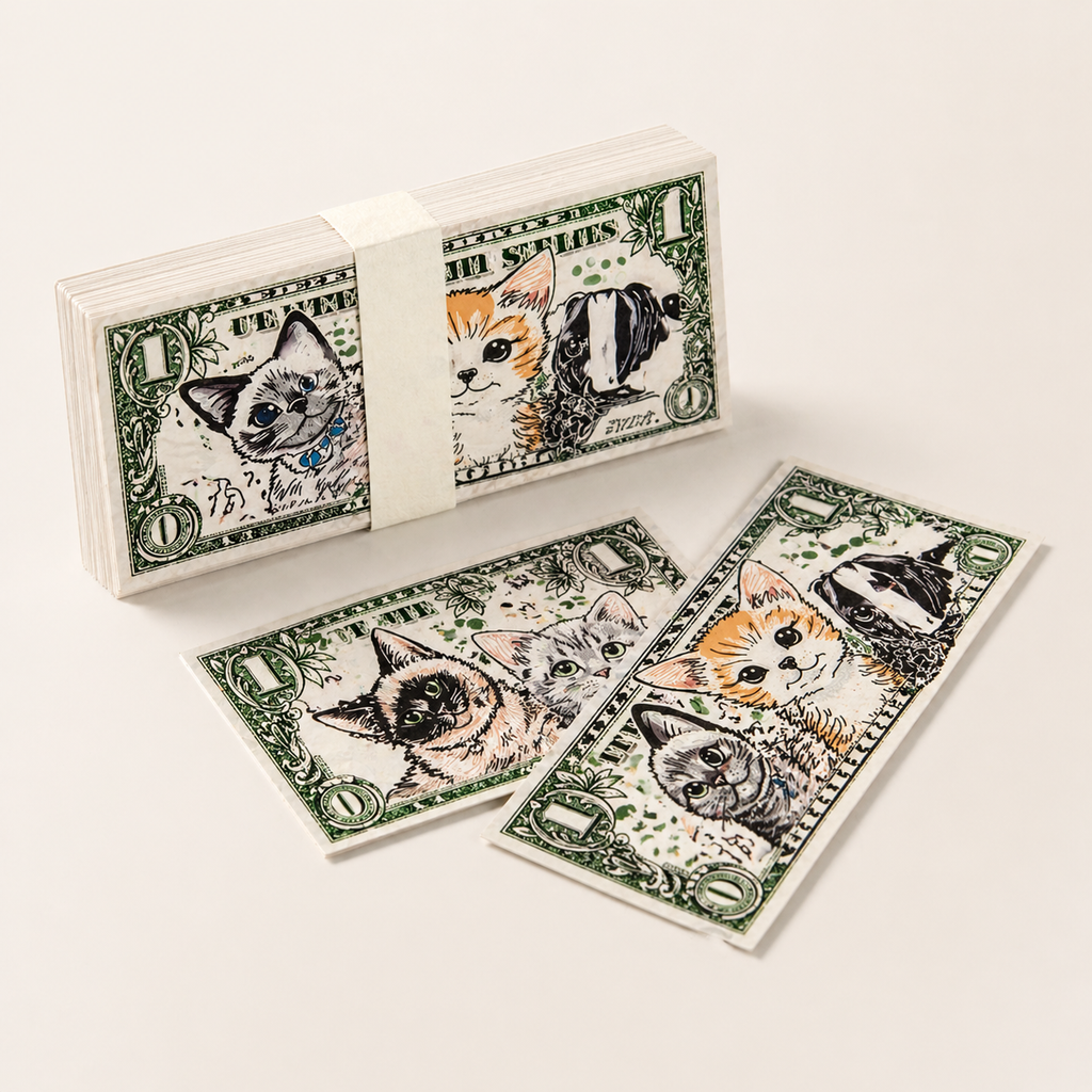 Pet Memorial Joss Paper Set for Dogs and Cats - 20x9cm